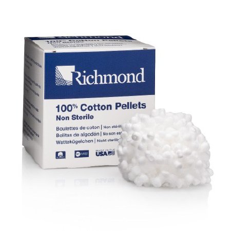 Richmond Dental Company  100109 Cotton Pellet Size 4 Cotton NonSterile