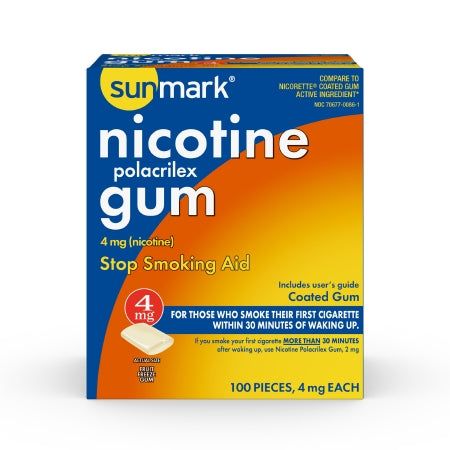 McKesson Brand 70677008601 Stop Smoking Aid McKesson 4 mg Strength Gum