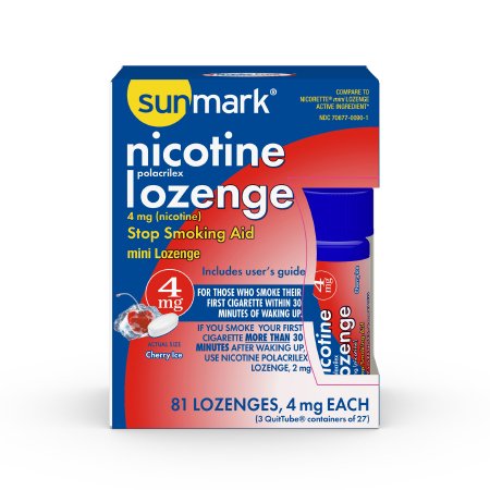 McKesson Brand 70677009001 Stop Smoking Aid McKesson 4 mg Strength Lozenge