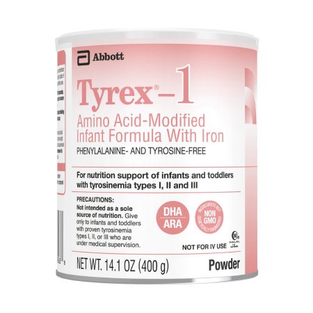 Abbott Nutrition 67062 Infant Formula Tyrex-1 14.1 oz. Can Powder Iron Tyrosinemia Types I, II or III (TYR)