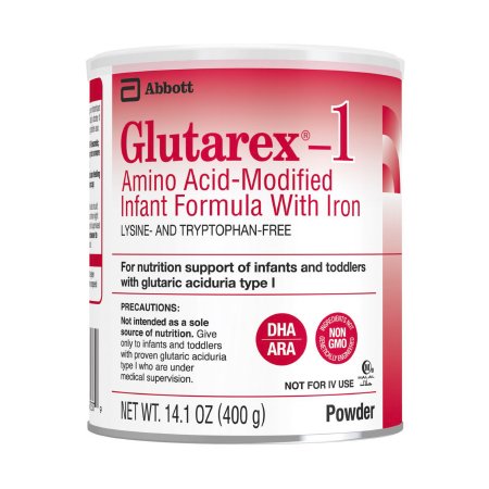 Abbott Nutrition 67036 Infant Formula Glutarex-1 14.1 oz. Can Powder Amino Acid / Iron Glutaric Aciduria Type-1 (GA-1)