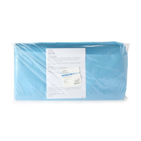 McKesson Brand 18-488 McKesson Sterilization Wrap Blue 24 X 24 Inch Single Layer Cellulose Steam / EO Gas