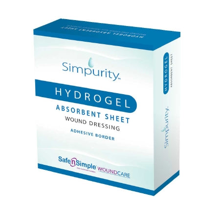 Safe N Simple  SNS58315 Hydrogel Wound Dressing HydroGel Sheet 4 X 5 Inch Rectangle Sterile