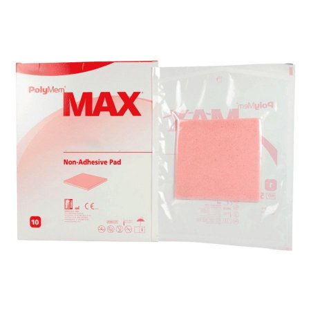 Ferris Manufacturing  5035 Foam Dressing PolyMem Max 3 X 3 Inch Without Border Film Backing Nonadhesive Square Sterile