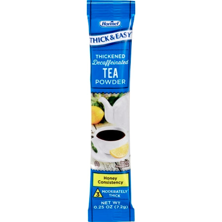 Hormel Food Sales 81332 Food and Beverage Thickener Thick & Easy 7.2 Gram Individual Packet Tea Flavor Powder IDDSI Level 3 Moderately Thick/Liquidized