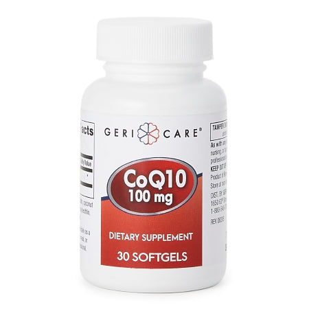 Geri-Care  57896087503 Dietary Supplement Coenzyme Q-10 100 mg Strength Softgel 30 per Bottle