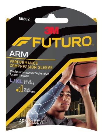 3M 80202EN Compression Sleeve Futuro Performance Large / X-Large Gray Arm