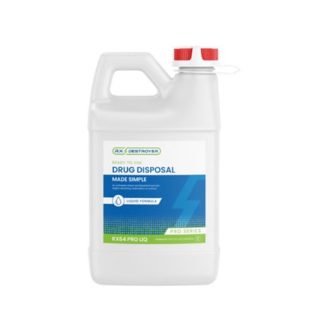 C2R Global Manufacturing  RX64PROLIQ Drug Disposal System for Liquid Medication Only Rx Destroyer Liquid PRO Series 6 lbs. Carton Weight