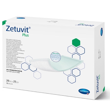 Hartmann  413113 Super Absorbent Dressing Zetuvit Plus 8 X 10 Inch Rectangle