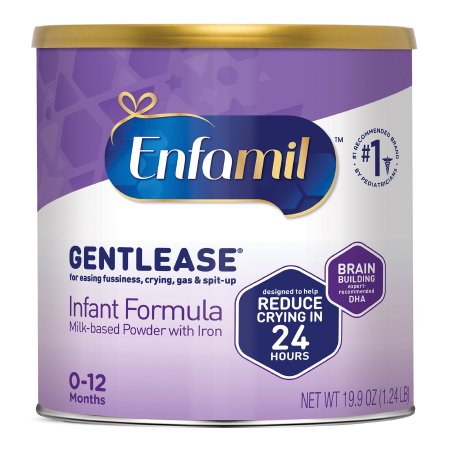 Mead Johnson 174108 Infant Formula Enfamil Gentlease 19.9 oz. Can Powder Milk-Based Fussiness / Gas / Crying