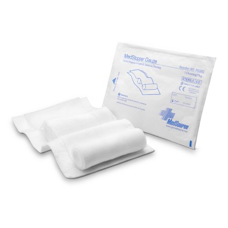 MedSource International  MS-RG002 Trauma Dressing MedStop 5-1/2 X 9 Inch 1 per Pack Sterile Rectangle