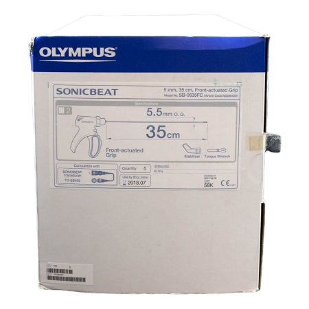 Olympus America Inc  SB-0535FC Skin Stapler Olympus Sonicbeat Front Actuated Grip Handle Stainless Steel Staples 35 mm Staples