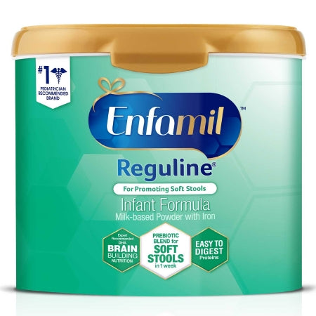 Mead Johnson 498101 Infant Formula Enfamil Reguline 19.5 oz. Canister Powder Prebiotic Loose Stool