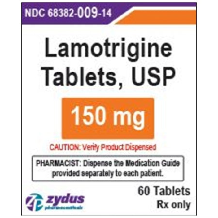 Zydus Pharmaceuticals  68382000914 Lamotrigine 150 mg Tablet Bottle 60 Tablets