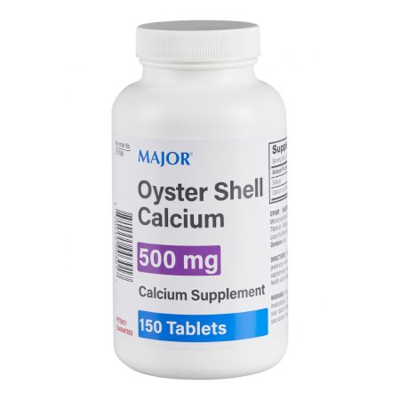 Major Pharmaceuticals  20555000301 Joint Health Supplement Oyster Shell 500 mg Strength Tablet 150 per Bottle