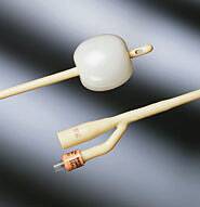 Bard  0166SI24 Foley Catheter Bardex I.C. 2-Way Standard Tip 30 cc Balloon 24 Fr. Silver Alloy Coated Latex