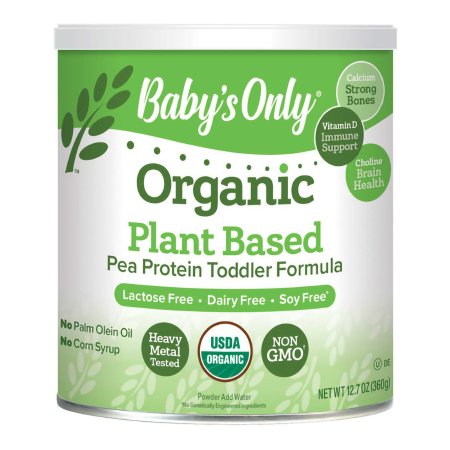 Natures One Inc 53980 Toddler Formula Baby's Only Plant Based Pea Protein 12.7 oz. Can Powder Organic