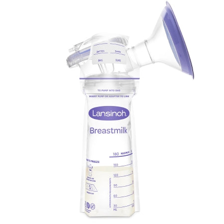 Emerson Healthcare 20462 Breast Milk Storage Bag Lansinoh 6 oz. Plastic