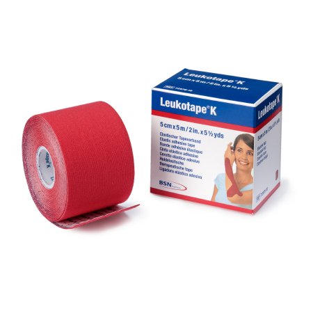 BSN Medical  7297816 Orthopedic Corrective Tape Leukotape K Red 2 Inch X 5-1/2 Yard Cotton / Polyacrylate NonSterile