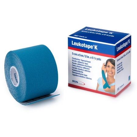 BSN Medical  7297821 Orthopedic Corrective Tape Leukotape K Blue 2 Inch X 5-1/2 Yard Cotton / Polyacrylate NonSterile