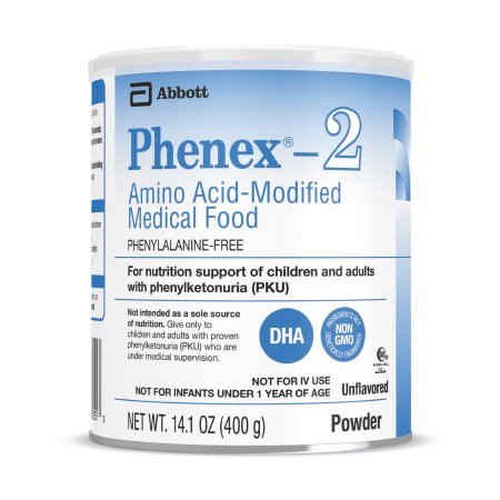 Abbott Nutrition 67054 Oral Supplement Phenex-2 Unflavored Powder 14.1 oz. Can