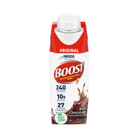 Nestle Healthcare Nutrition 00043900169729 Oral Supplement Boost Original Chocolate Flavor Liquid 8 oz. Carton