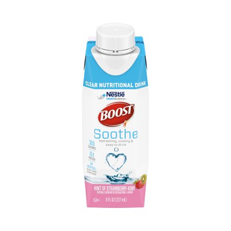 Nestle Healthcare Nutrition 00043900769462 Oral Supplement Boost Soothe Strawberry Kiwi Flavor Liquid 8 oz. Carton