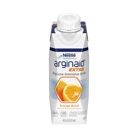 Nestle Healthcare Nutrition 00043900570464 Oral Supplement Arginaid Extra Orange Burst Flavor Liquid 8 oz. Carton