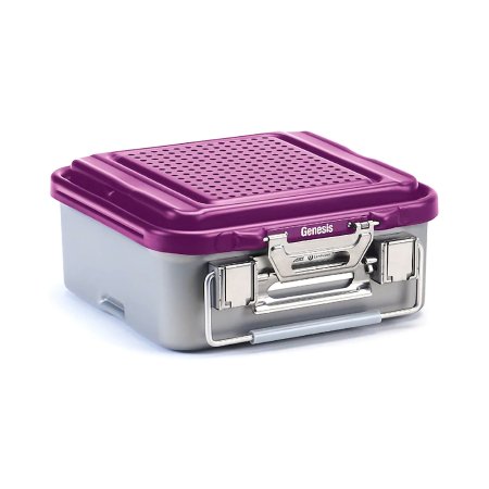 V. Mueller  CD1-5C-PURPLE Sterilization Container Genesis 5-1/3 X 11-4/5 X 12-2/5 Inch Outside Dimensions, 5-1/8 X 9-4/5 X 11-2/5 Inch Inside Dimensions