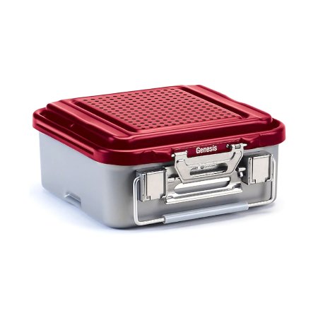 V. Mueller  CD2-5C-RED Sterilization Container Genesis 6-1/8 X 12-2/5 X 19-1/5 Inch Outside Dimensions, 5-4/5 X 11-2/5 X 17-1/5 Inch Inside Dimensions