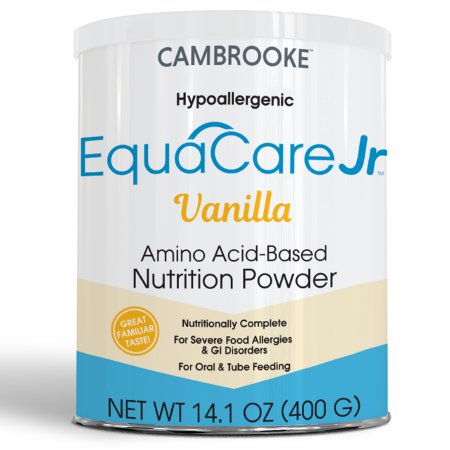 Cambrooke Therapeutics 48102 Pediatric Oral Supplement EquaCare Jr 14.1 oz. Can Powder Amino Acid Food Allergies