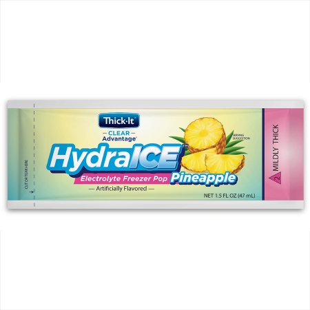 Kent Precision Foods J615-T5800 Thickened Electrolyte Supplement Thick-It Clear Advantage HydraICE 47 mL Individually Wrapped Pineapple Flavor Liquid IDDSI Level 2 Mildly Thick