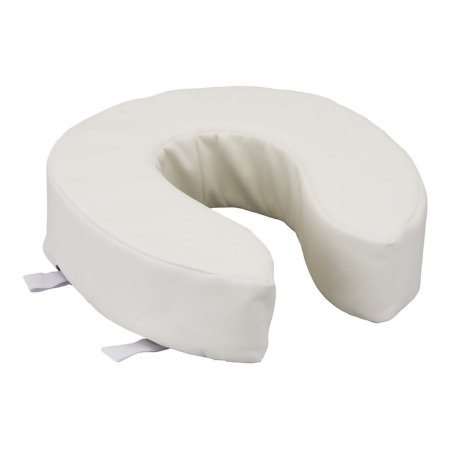 Nova Ortho-Med  2630-R Padded Toilet Seat Riser Nova 4 Inch Height White 300 lbs. Weight Capacity