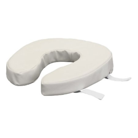 Nova Ortho-Med  2629-R Padded Toilet Seat Riser Nova 2 Inch Height White 300 lbs. Weight Capacity