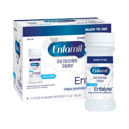 Mead Johnson 167101 Oral Electrolyte Solution Enfamil Enfalyte 2 oz. Bottle Liquid Electrolyte