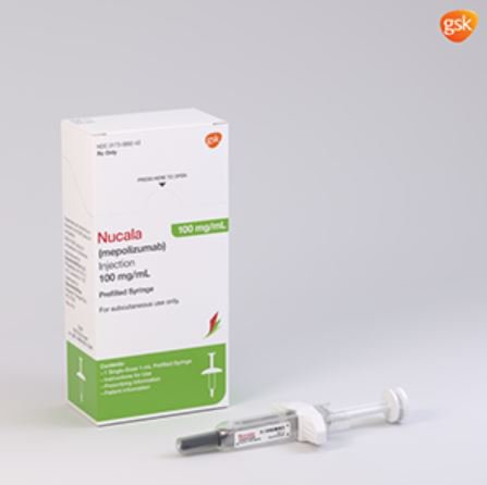 Glaxo Specialty  00173089242 NUCALA Mepolizumab 100 mg / mL Injection Prefilled Syringe 1 mL