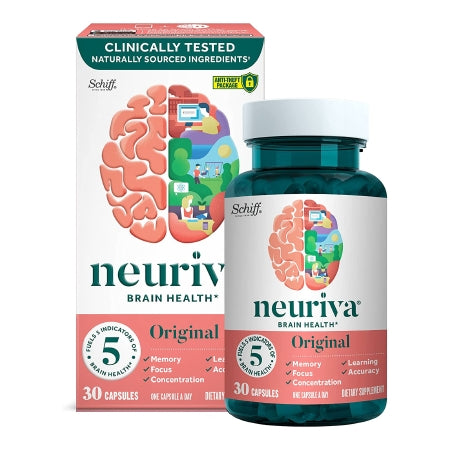 RB Health US LLC  64786599547 Brain Health Supplement neuriva Coffee Fruit Extract (Coffea arabica) / Phosphatidylserine 100 mg - 100 mg Strength Capsule 30 per Bottle