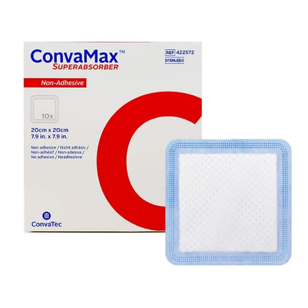 ConvaTec  422572 Super Absorbent Dressing ConvaMax Superabsorber 8 X 8 Inch Square