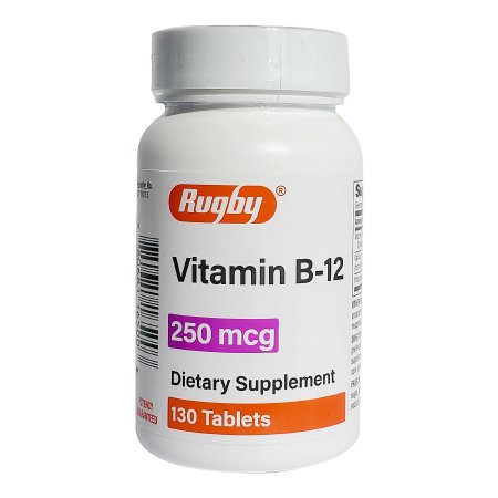 Major Pharmaceuticals  80681016500 Vitamin Supplement Vitamin B12 250 mcg Strength Tablet 130 per Bottle