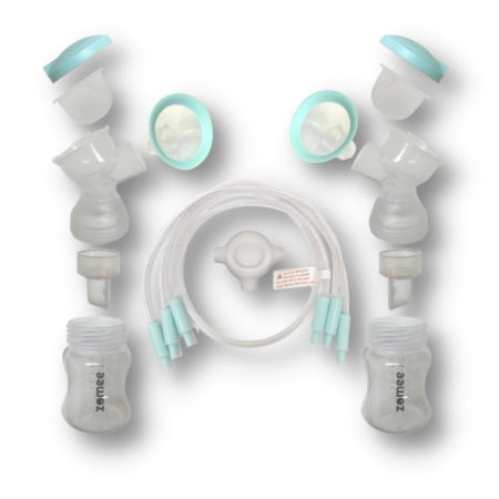 Zev Supplies Corp Z1FBSK-24MM SET Double Breast Shield Kit Zomee Flex 24 mm Plastic Reusable