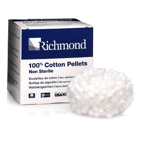 Richmond Dental Company  100108 Cotton Pellet Size 3 Cotton NonSterile