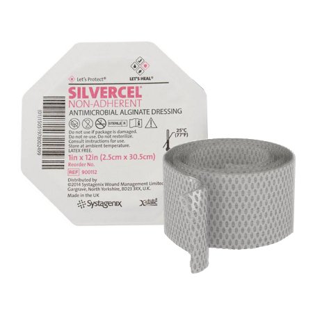 3M Systagenix/KCI  900112 Silver Alginate Dressing Silvercel Non-Adherent 1 X 12 Inch Rope Sterile