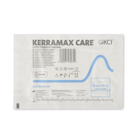 3M Systagenix/KCI  PRD500-050 Super Absorbent Dressing KerraMax Care 4 X 4 Inch Square