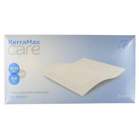 3M Systagenix/KCI  PRD500-120 Super Absorbent Dressing KerraMax Care 4 X 9 Inch Rectangle