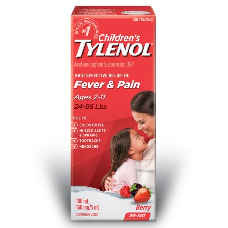 J & J Sales  50580061401 Children's Pain Relief Children's Tylenol 160 mg / 5 mL Strength Acetaminophen Oral Suspension 4 oz.