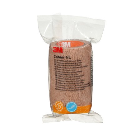 3M  2083-1X Cohesive Bandage 3M Coban NL 3 Inch X 2 Yard Self-Adherent Closure Tan NonSterile Standard Compression