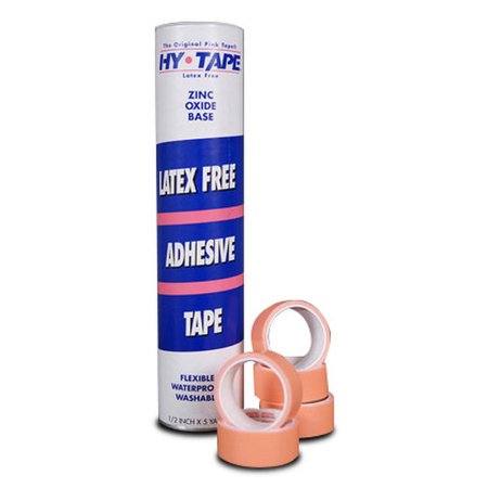 Hy-Tape International  10LF Waterproof Medical Tape Hy-Tape Pink 1 Inch X 5 Yard Zinc Oxide Adhesive Zinc Oxide NonSterile