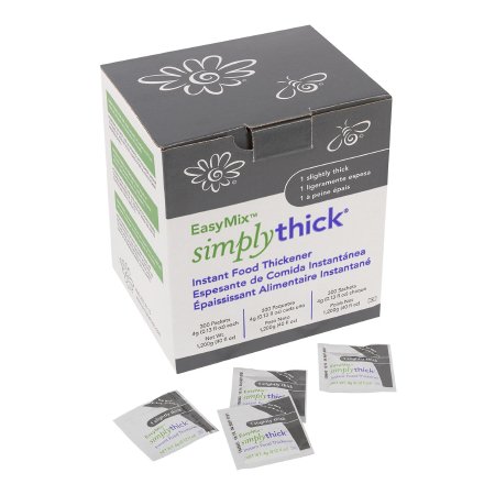 Simply Thick STIND300L1 Food and Beverage Thickener SimplyThick Easy Mix 4 oz. Individual Packet Unflavored Gel IDDSI Level 1 Slightly Thick