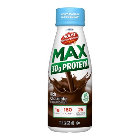 Nestle Healthcare Nutrition 00041679794500 Oral Supplement Boost Glucose Control Max Rich Chocolate Flavor Liquid 11 oz. Bottle