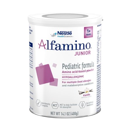 Nestle Healthcare Nutrition 1328710607 Pediatric Oral Supplement Alfamino Junior 14.1 oz. Can Powder Amino Acid Food Allergies